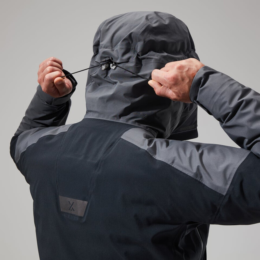 los hombres del mtn guía de gore-tex pro chaqueta grisnegro berghaus