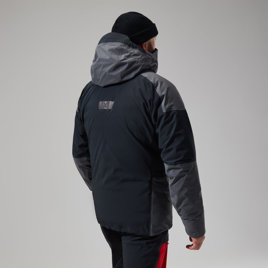 los hombres del mtn guía de gore-tex pro chaqueta grisnegro berghaus