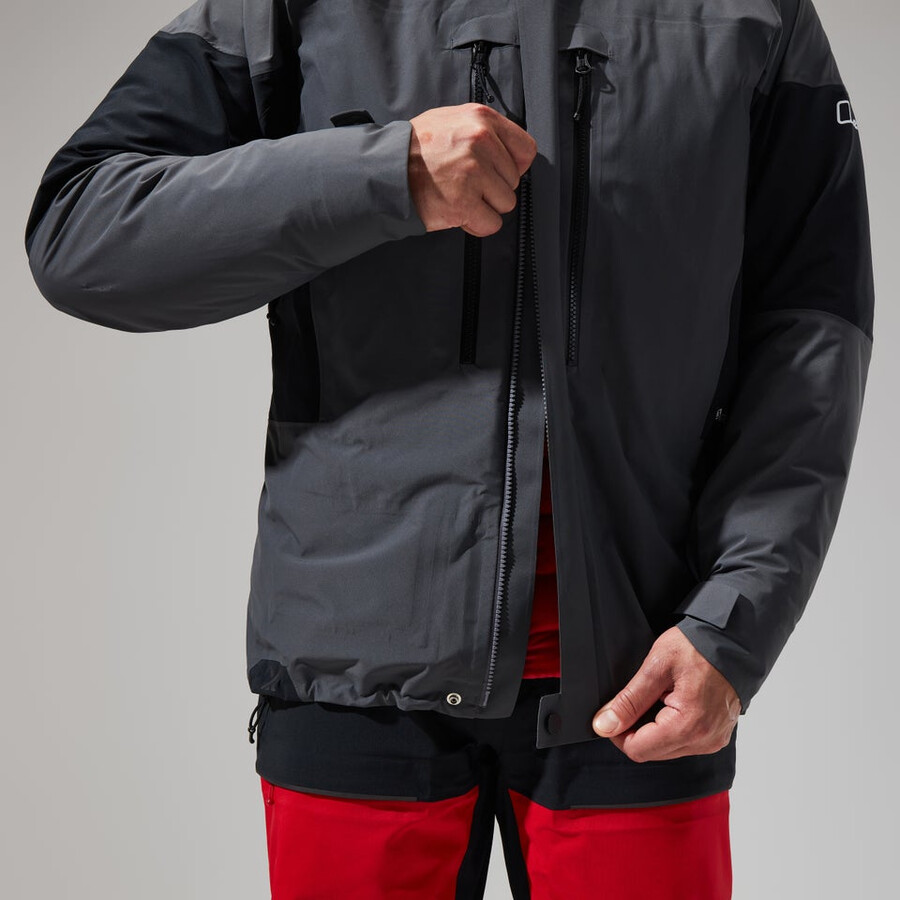 los hombres del mtn guía de gore-tex pro chaqueta grisnegro berghaus