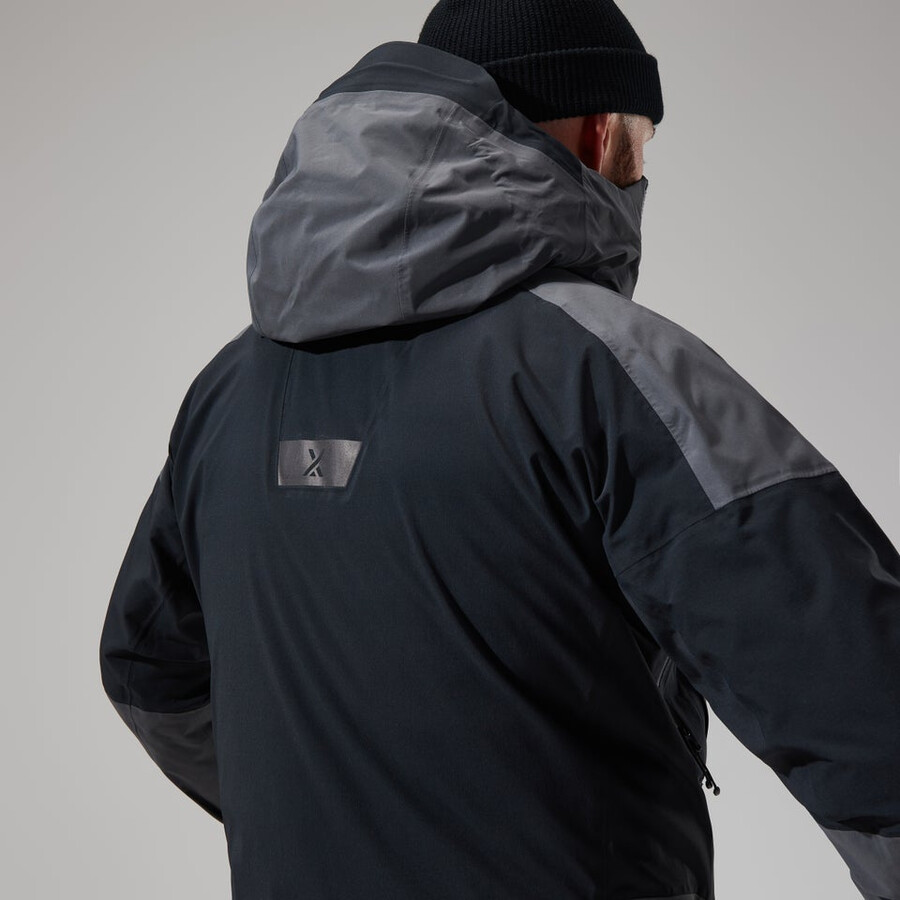 los hombres del mtn guía de gore-tex pro chaqueta grisnegro berghaus