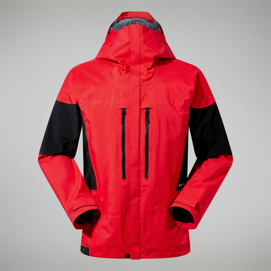 los hombres del mtn guía de gore-tex pro de la chaqueta - rojonegro berghaus