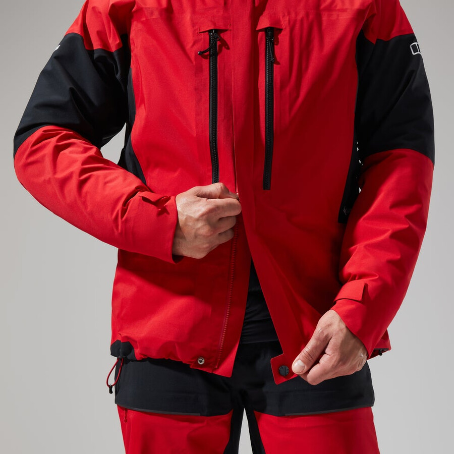 los hombres del mtn guía de gore-tex pro de la chaqueta - rojonegro berghaus