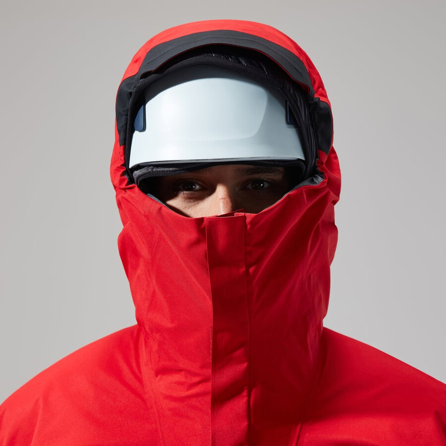 los hombres del mtn guía de gore-tex pro de la chaqueta - rojonegro berghaus