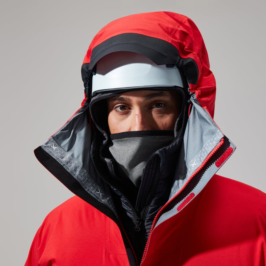 los hombres del mtn guía de gore-tex pro de la chaqueta - rojonegro berghaus