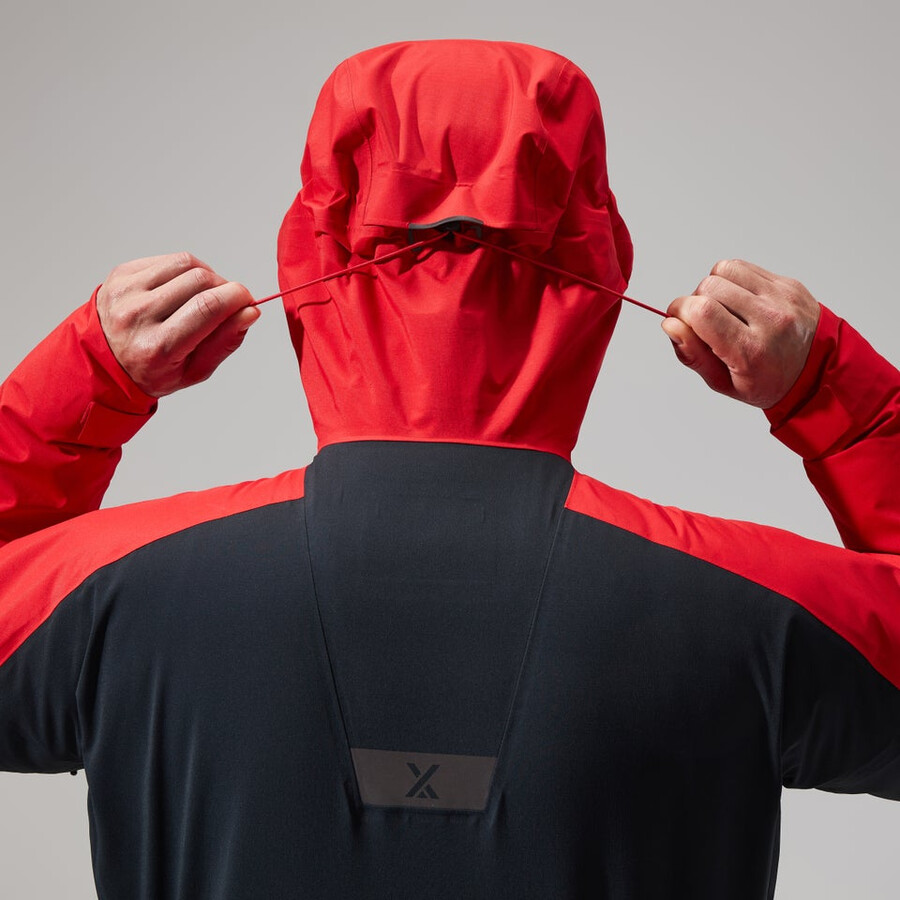 los hombres del mtn guía de gore-tex pro de la chaqueta - rojonegro berghaus