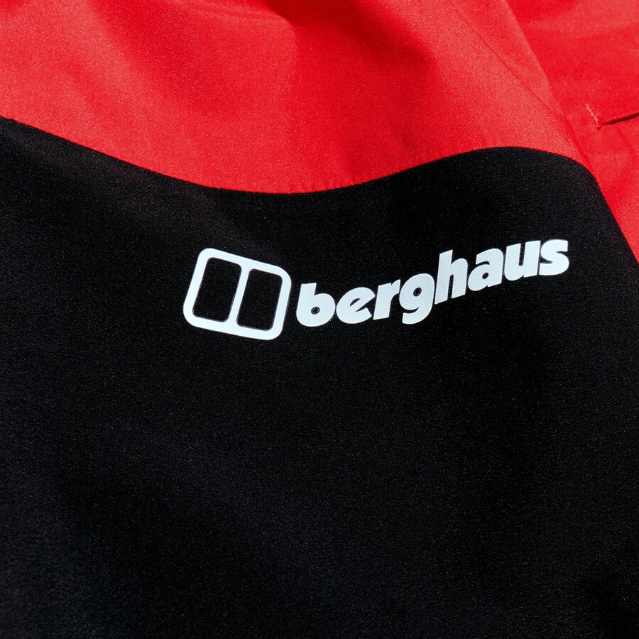 los hombres del mtn guía de gore-tex pro de la chaqueta - rojonegro berghaus