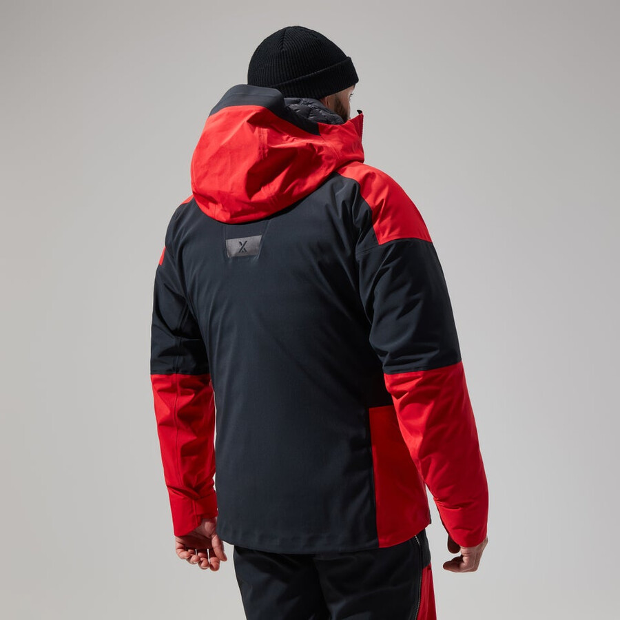 los hombres del mtn guía de gore-tex pro de la chaqueta - rojonegro berghaus