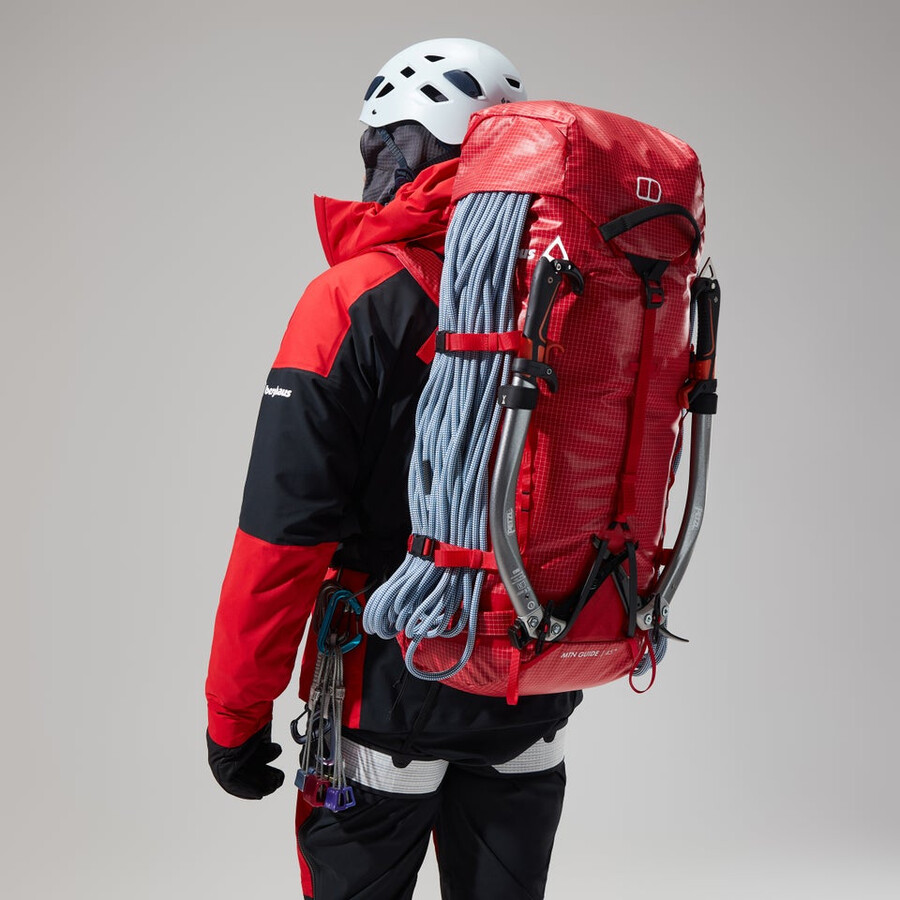 los hombres del mtn guía de gore-tex pro de la chaqueta - rojonegro berghaus