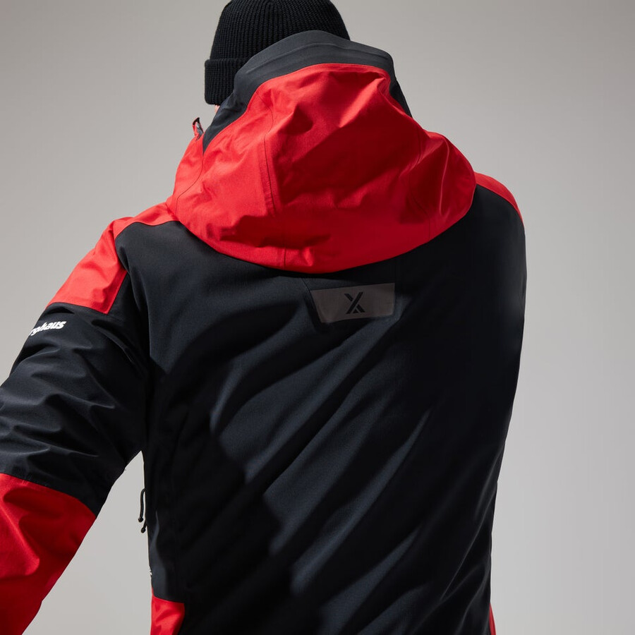 los hombres del mtn guía de gore-tex pro de la chaqueta - rojonegro berghaus
