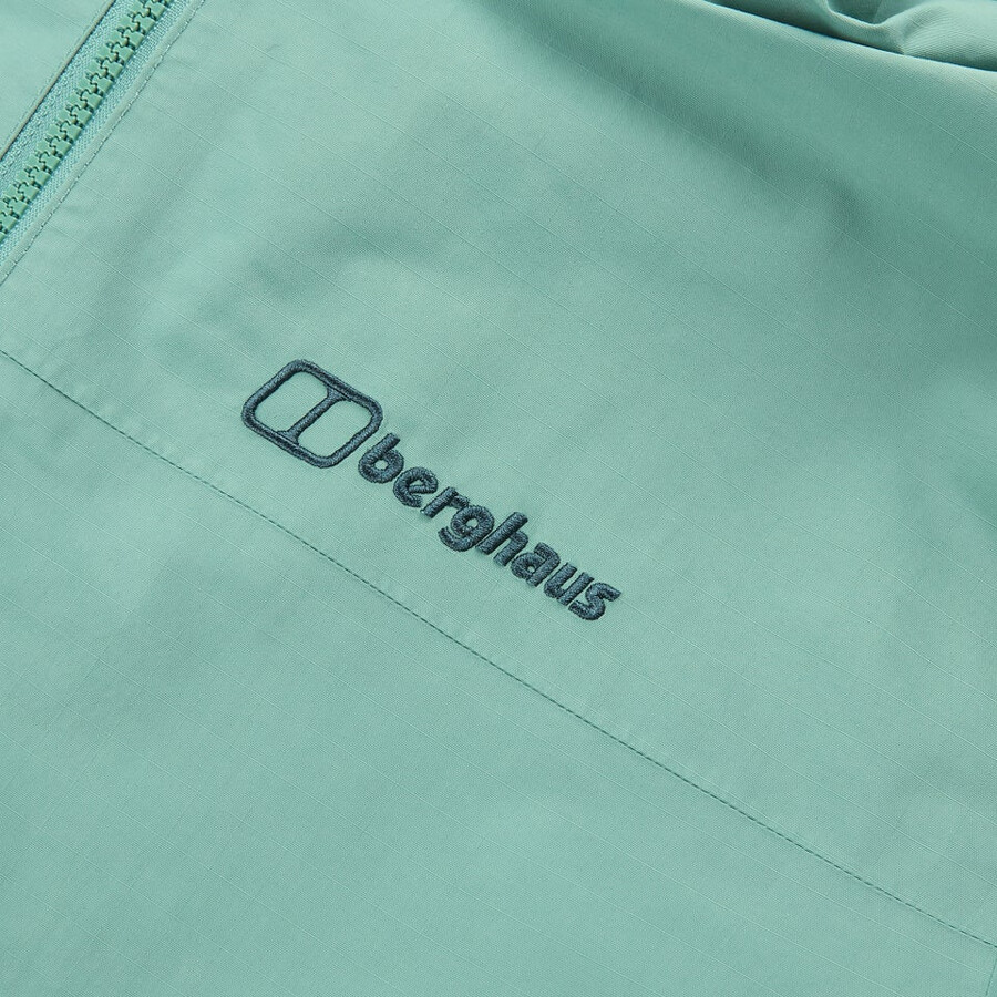 los hombres woodwalk impermeable chaqueta - verde berghaus