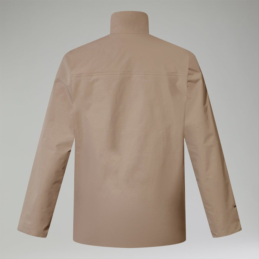 los hombres woodwalk chaqueta impermeable gris berghaus