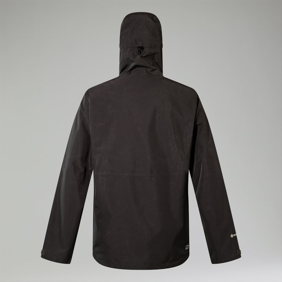 los hombres bramblfell interactivo de gore-tex impermeable chaqueta de color grisnegro berghaus