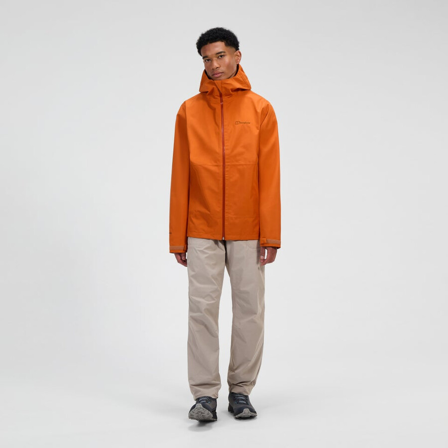 los hombres bramblfell interactivo de gore-tex impermeable chaqueta - naranja berghaus