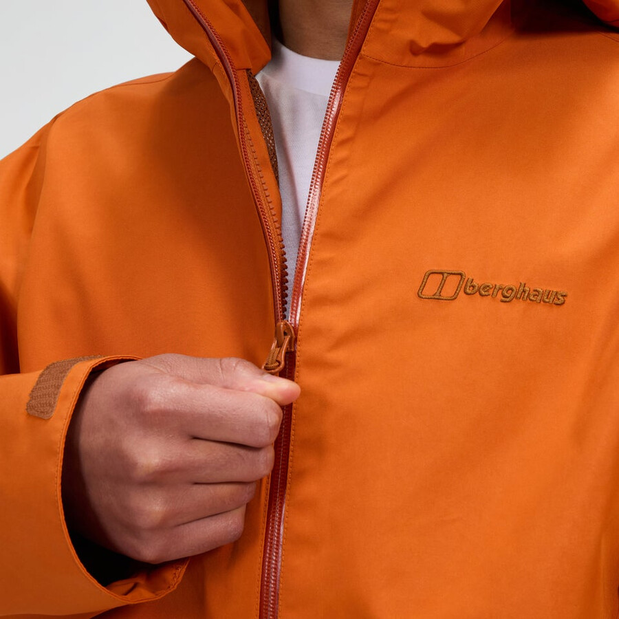 los hombres bramblfell interactivo de gore-tex impermeable chaqueta - naranja berghaus