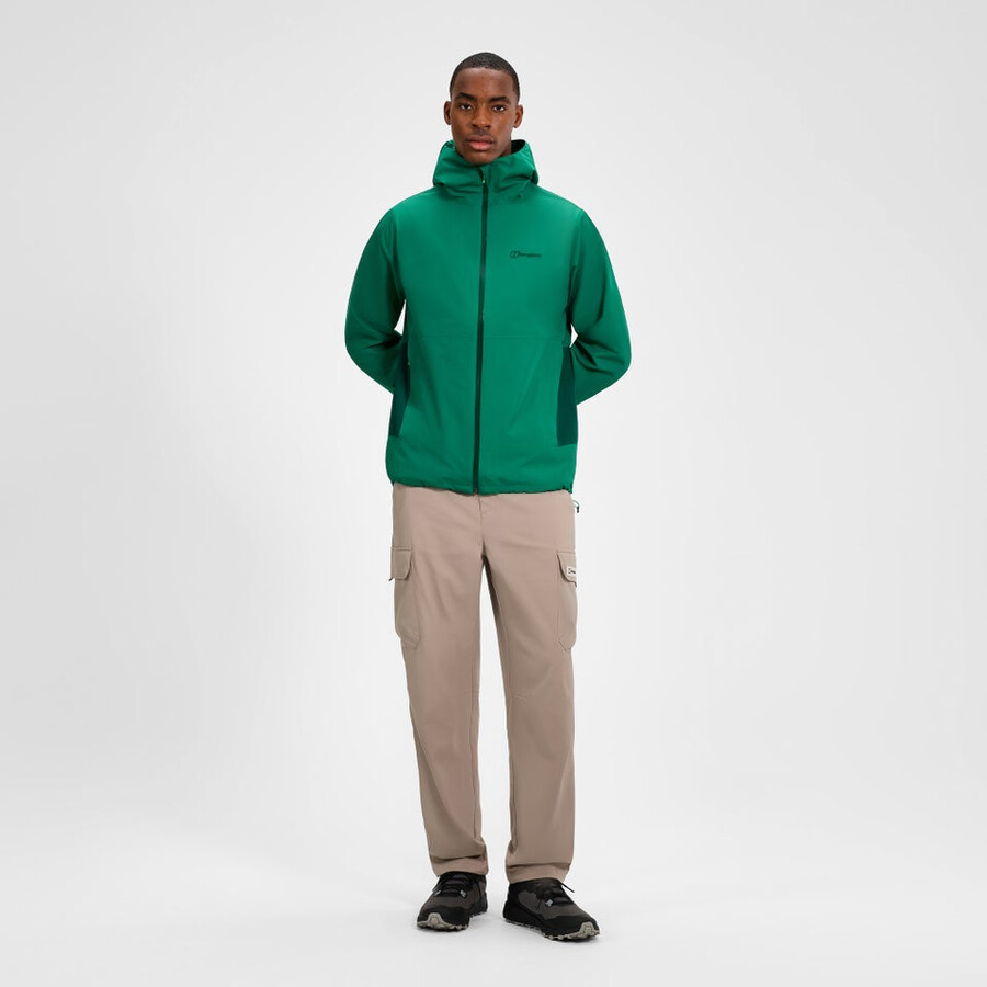 los hombres bramblfell interactivo de gore-tex impermeable chaqueta - verde berghaus