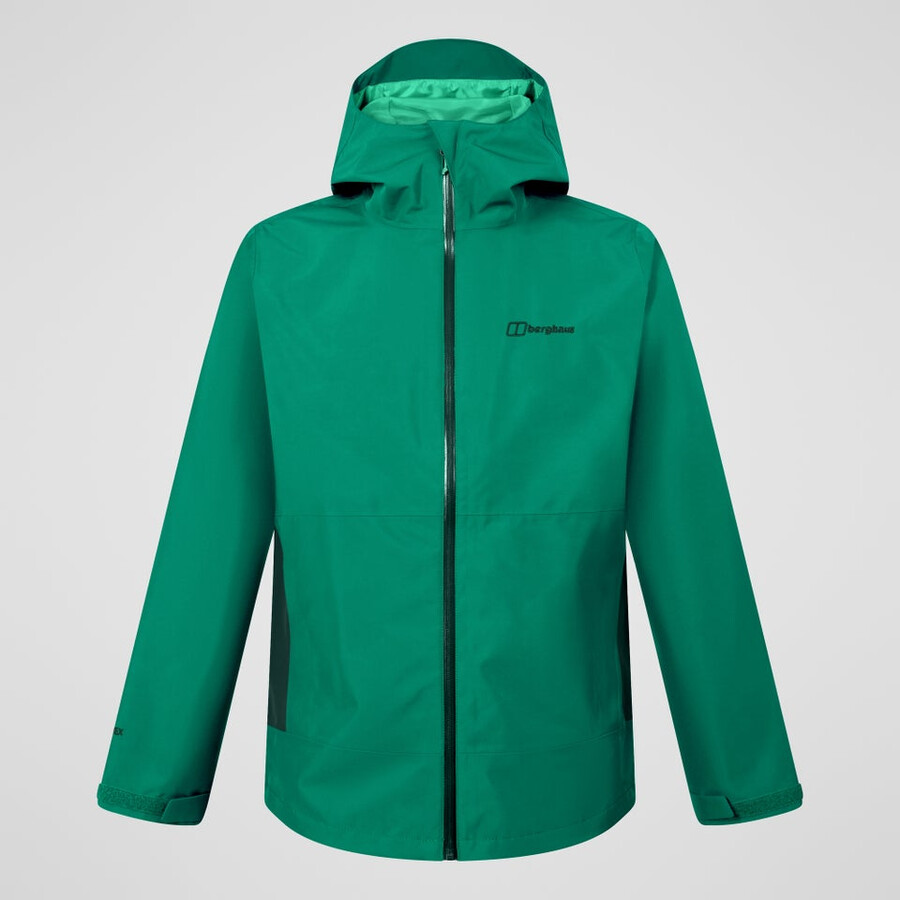 los hombres bramblfell interactivo de gore-tex impermeable chaqueta - verde berghaus
