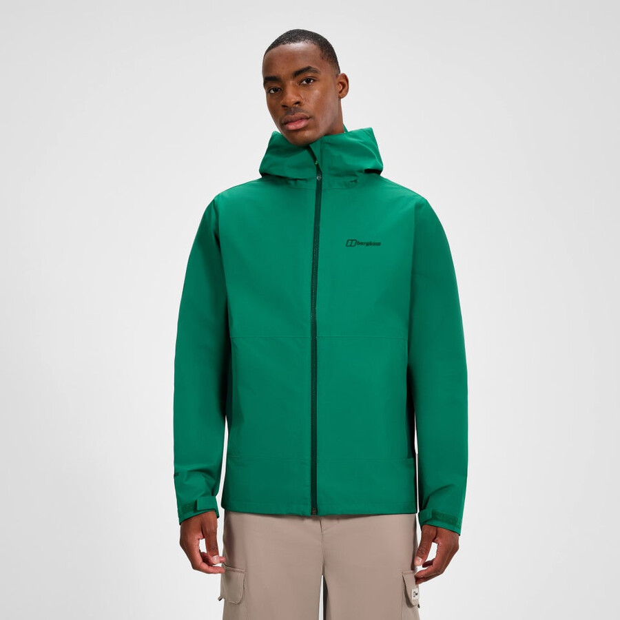 los hombres bramblfell interactivo de gore-tex impermeable chaqueta - verde berghaus