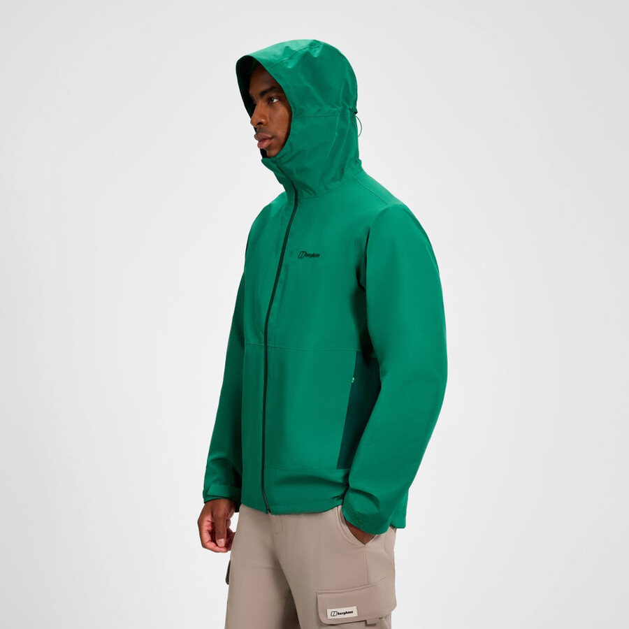 los hombres bramblfell interactivo de gore-tex impermeable chaqueta - verde berghaus