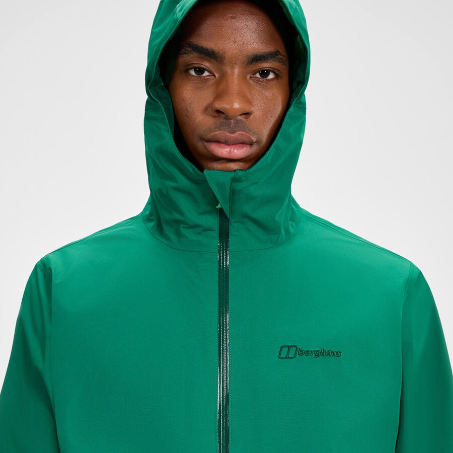 los hombres bramblfell interactivo de gore-tex impermeable chaqueta - verde berghaus