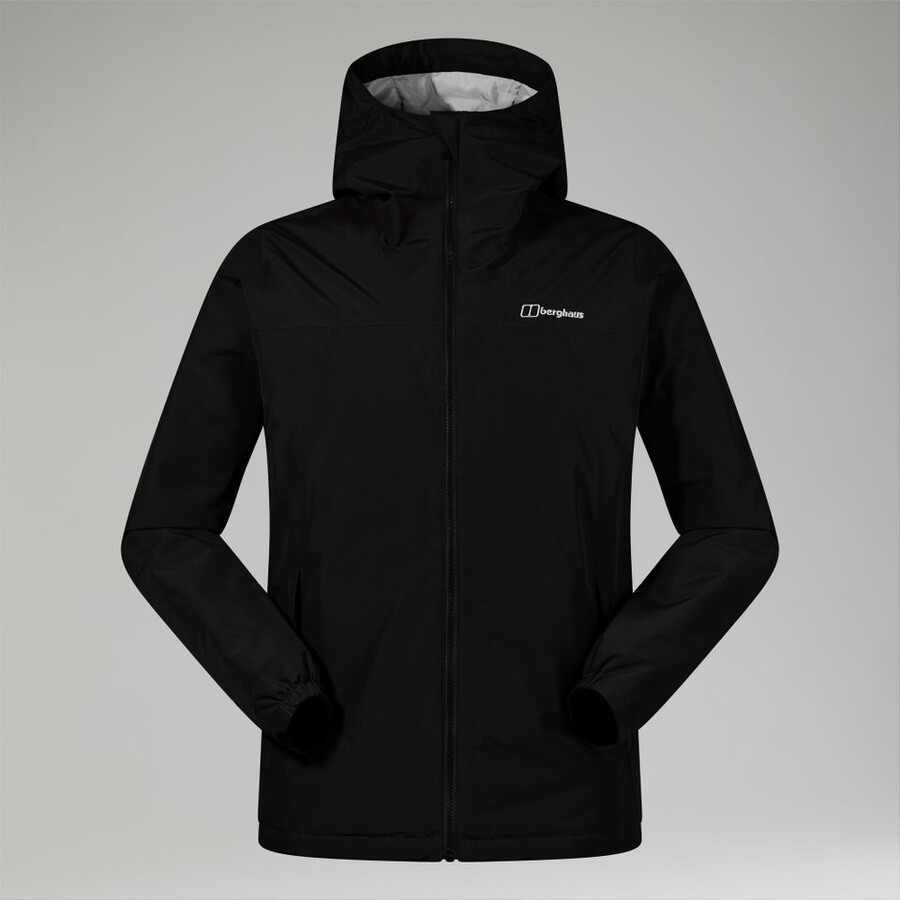 los hombres del diluvio pro 3.0 aislamiento impermeable chaqueta - negro berghaus
