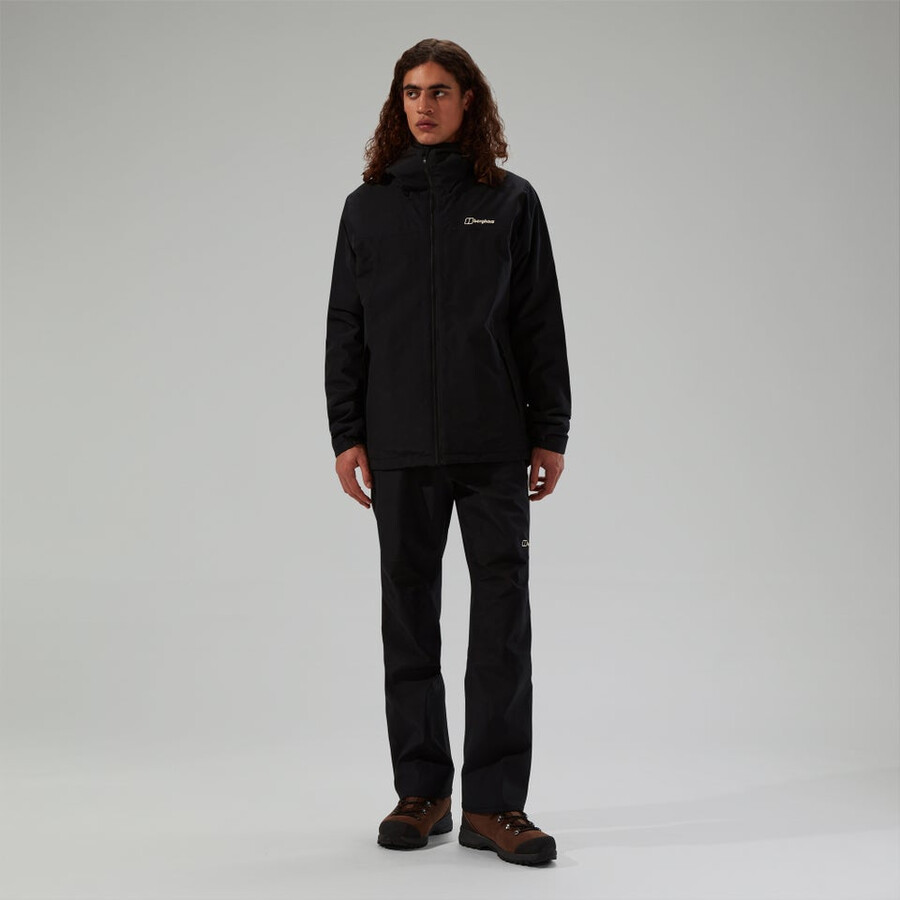 los hombres del diluvio pro 3.0 aislamiento impermeable chaqueta - negro berghaus