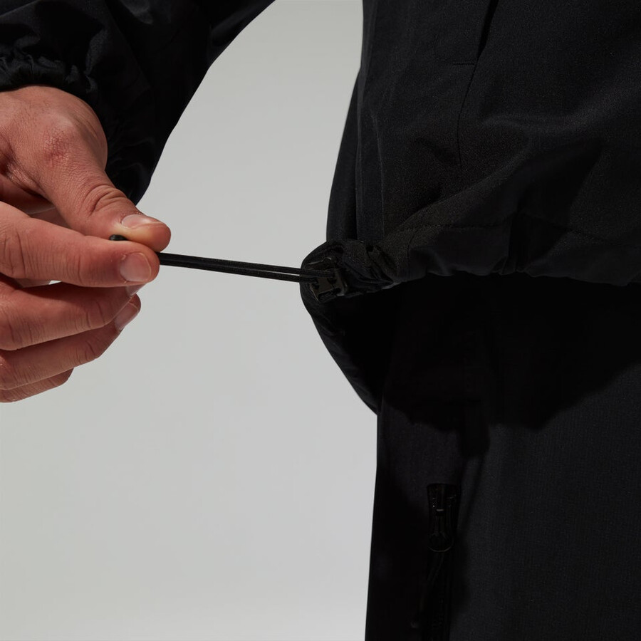 los hombres del diluvio pro 3.0 aislamiento impermeable chaqueta - negro berghaus