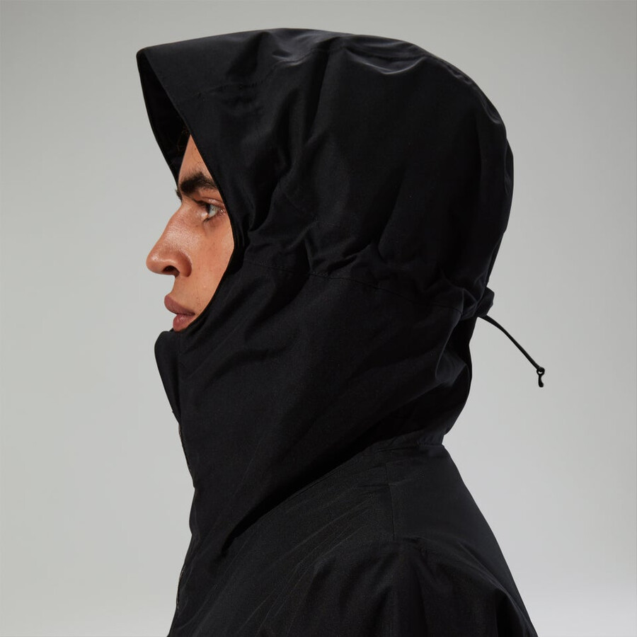 los hombres del diluvio pro 3.0 aislamiento impermeable chaqueta - negro berghaus
