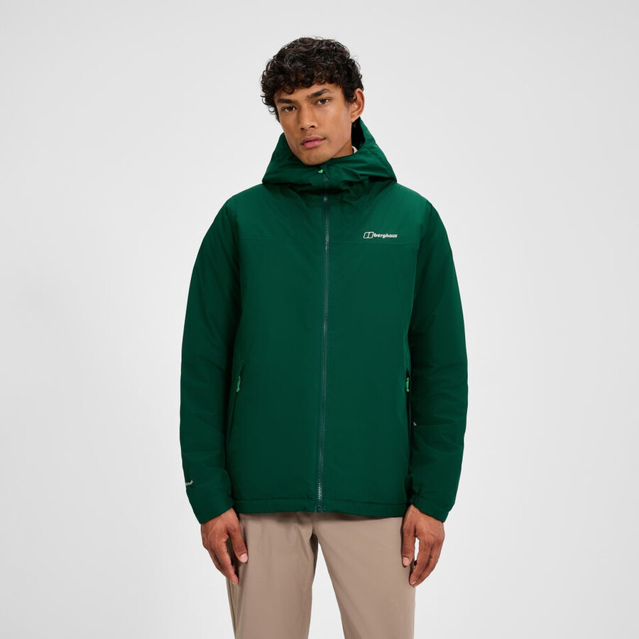 los hombres del diluvio pro 3.0 chaqueta de aislamiento - verde berghaus