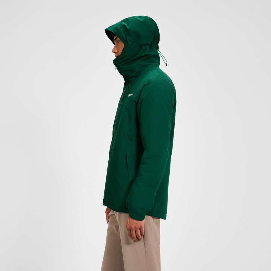 los hombres del diluvio pro 3.0 chaqueta de aislamiento - verde berghaus