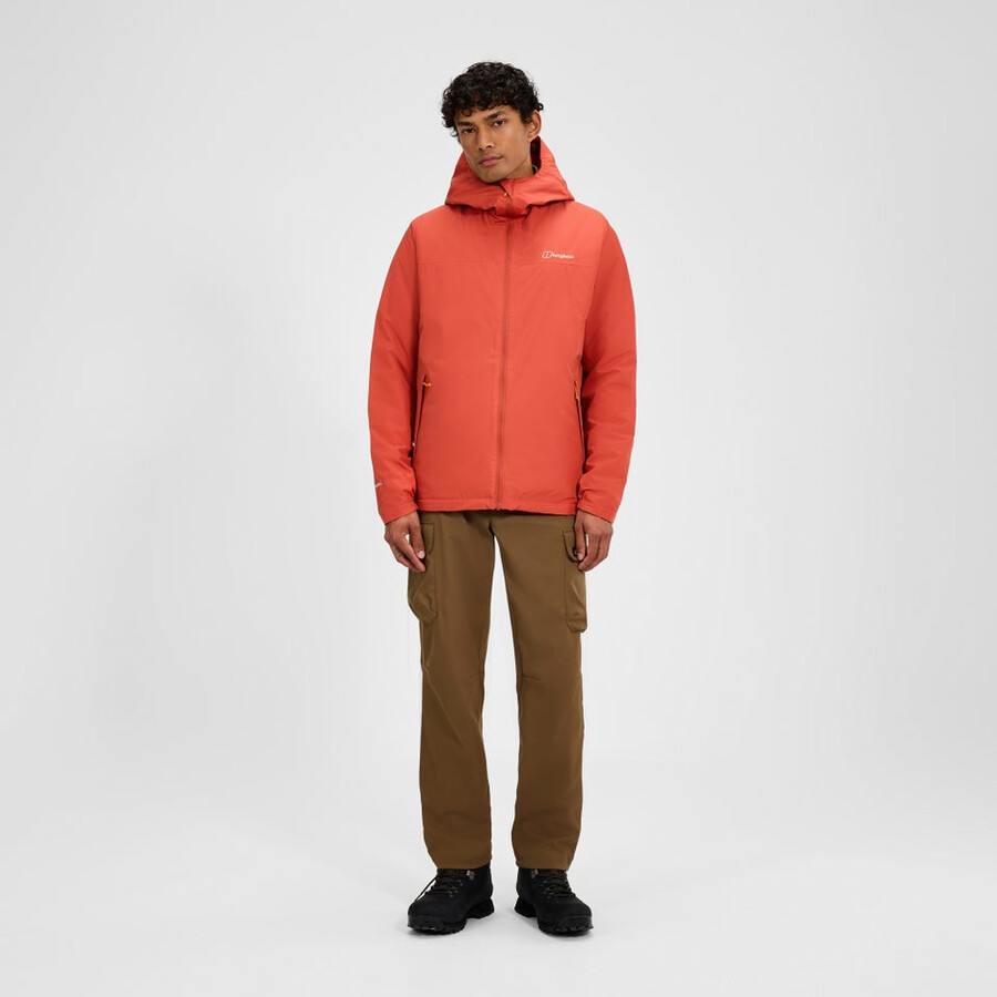 los hombres del diluvio pro 3.0 chaqueta de aislamiento - naranja berghaus