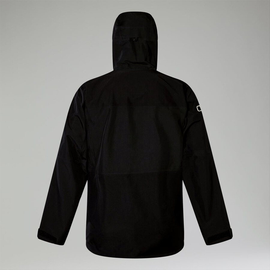 los hombres ridge-buscador de gore-tex impermeable chaqueta - negro berghaus