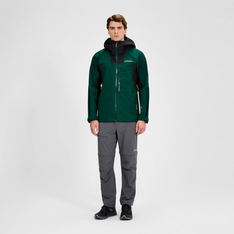 los hombres ridge-buscador impermeable chaqueta - verdenegro berghaus
