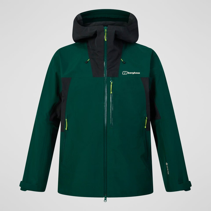 los hombres ridge-buscador impermeable chaqueta - verdenegro berghaus