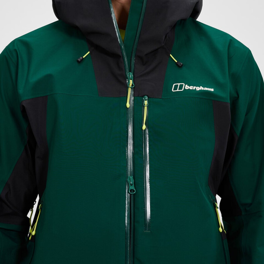 los hombres ridge-buscador impermeable chaqueta - verdenegro berghaus
