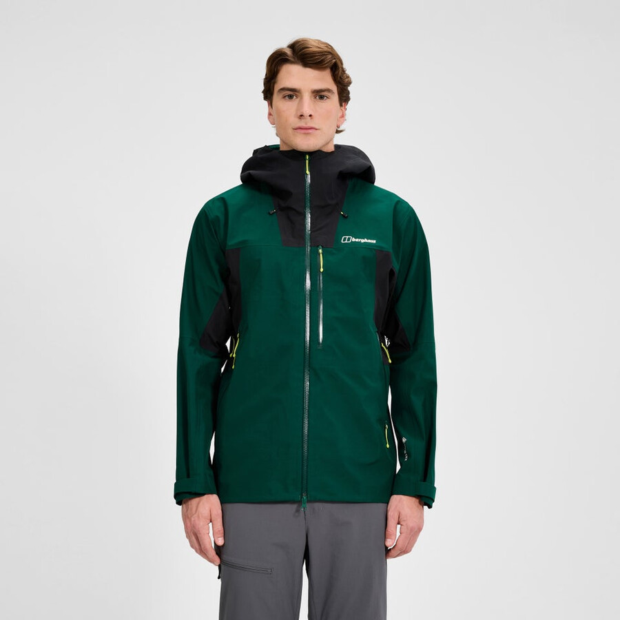 los hombres ridge-buscador impermeable chaqueta - verdenegro berghaus