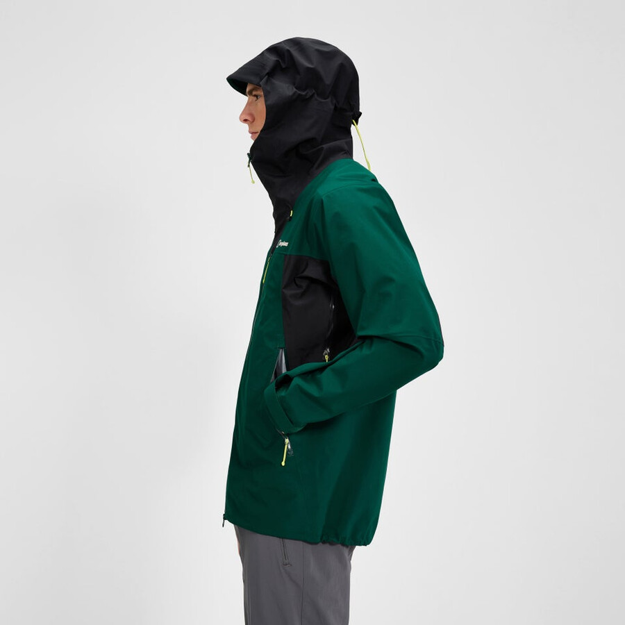 los hombres ridge-buscador impermeable chaqueta - verdenegro berghaus