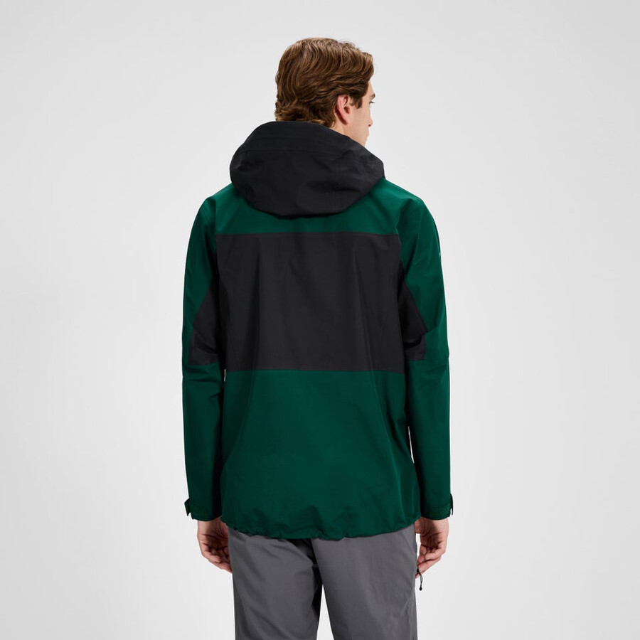 los hombres ridge-buscador impermeable chaqueta - verdenegro berghaus