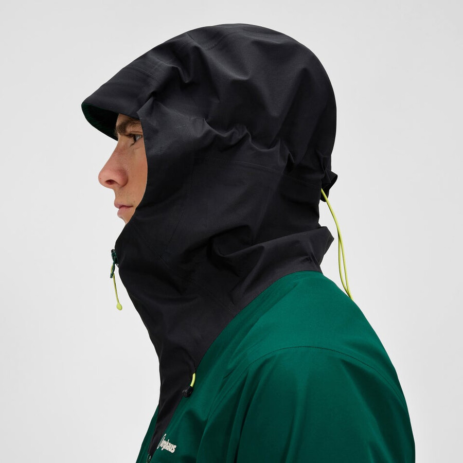 los hombres ridge-buscador impermeable chaqueta - verdenegro berghaus