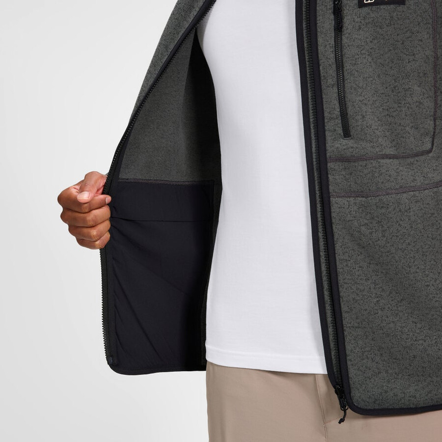 los hombres asterby interactivo de la chaqueta - negrogris berghaus