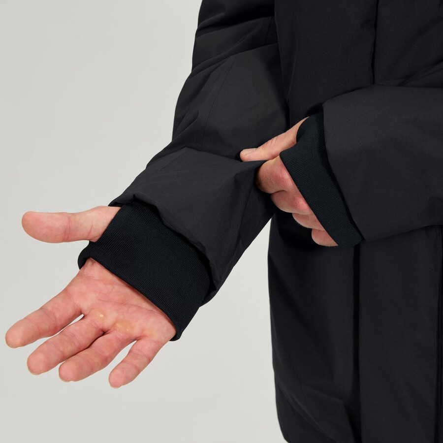 los hombres de fernly gore-tex down parka - negro berghaus