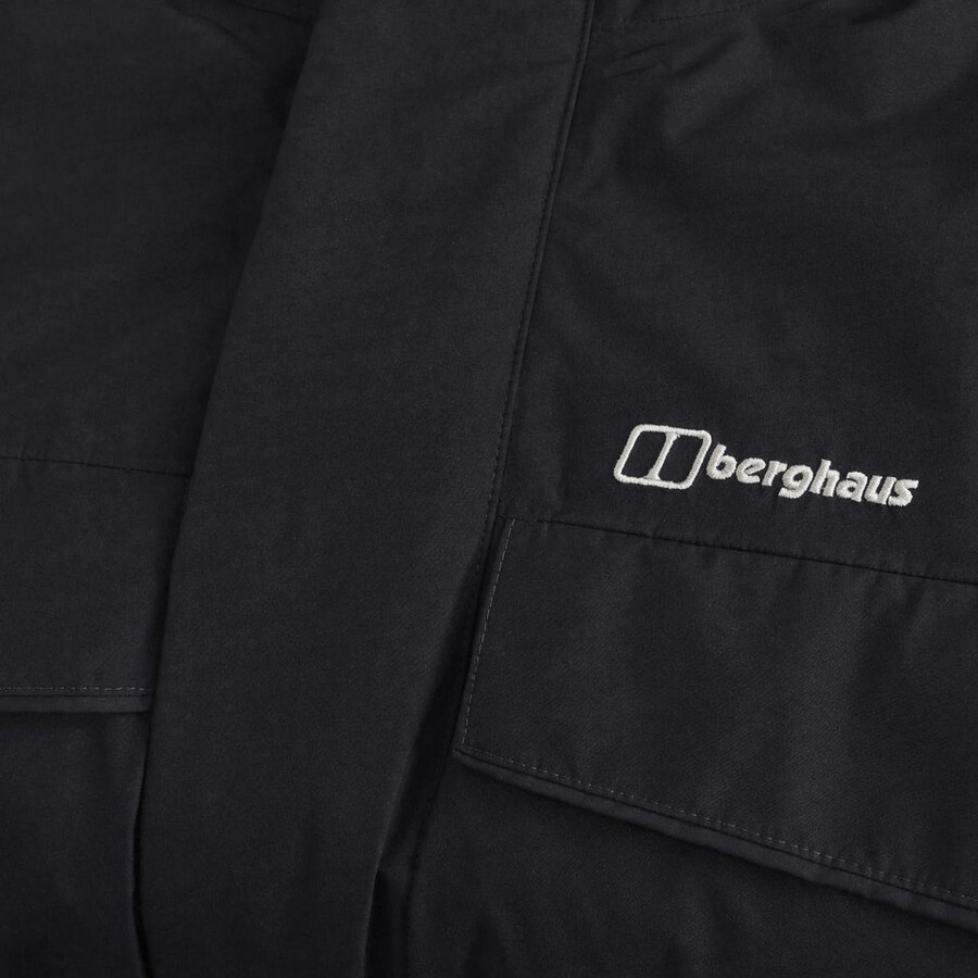 los hombres de fernly gore-tex down parka - negro berghaus