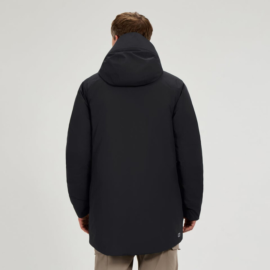 los hombres de fernly gore-tex down parka - negro berghaus