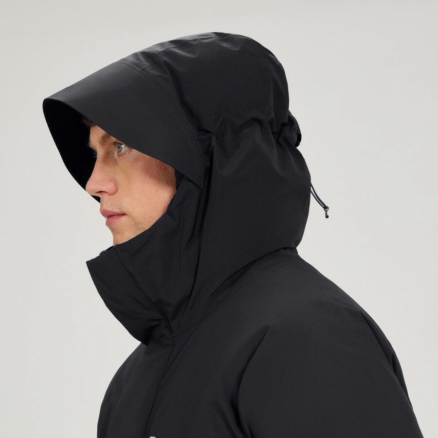 los hombres de fernly gore-tex down parka - negro berghaus