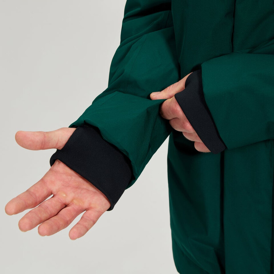 los hombres de fernly gore-tex abajo parka verde berghaus