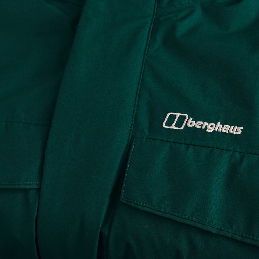 los hombres de fernly gore-tex abajo parka verde berghaus
