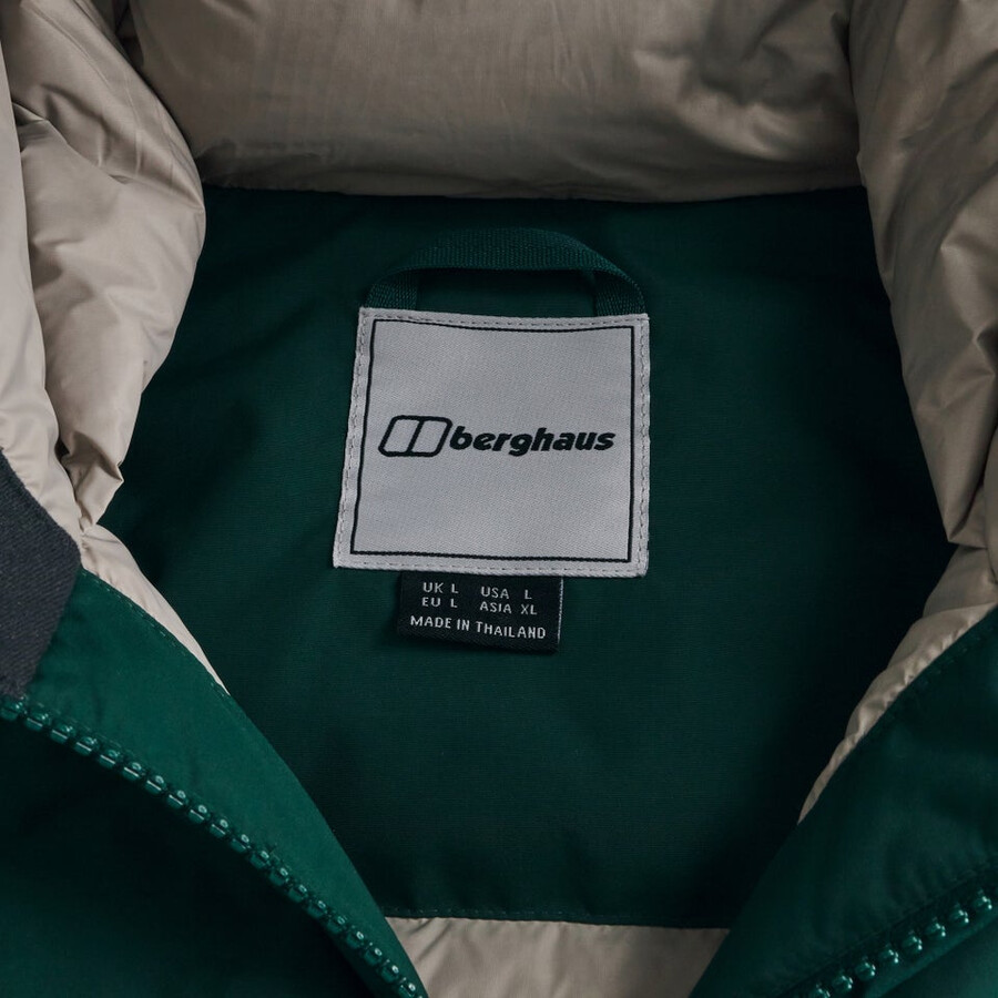 los hombres de fernly gore-tex abajo parka verde berghaus
