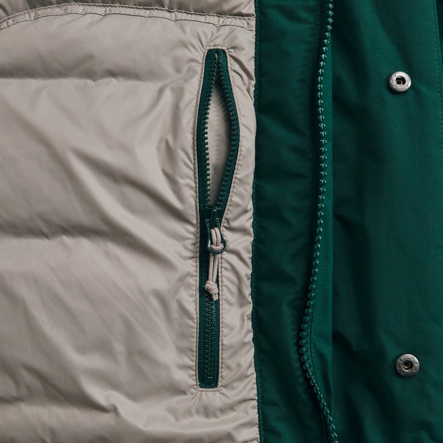 los hombres de fernly gore-tex abajo parka verde berghaus