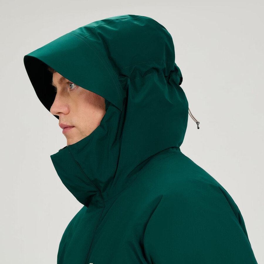 los hombres de fernly gore-tex abajo parka verde berghaus
