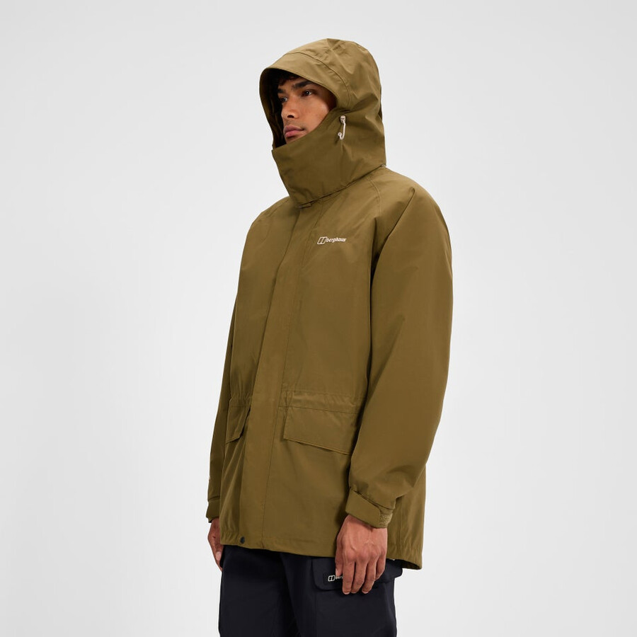 los hombres de la cornisa 2.0 interactivo chaqueta marrón berghaus