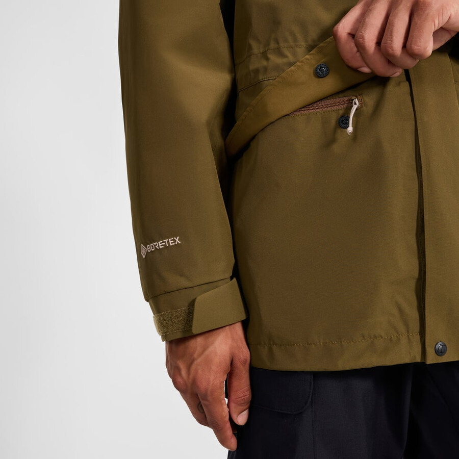 los hombres de la cornisa 2.0 interactivo chaqueta marrón berghaus